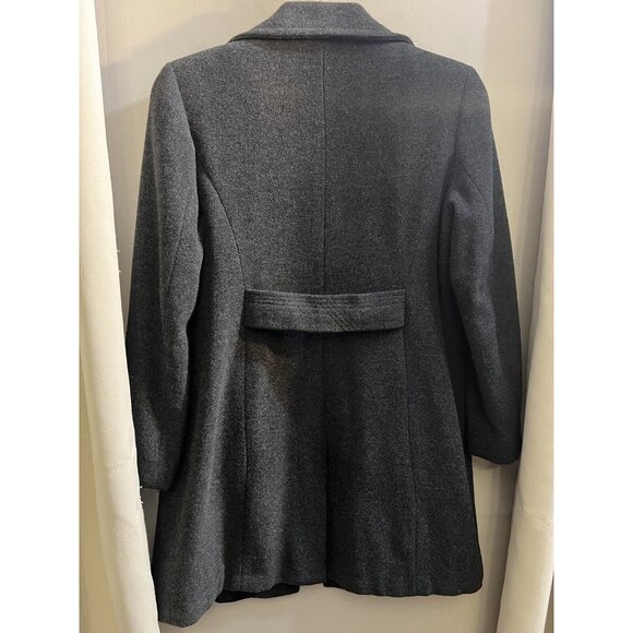 Wool Blend Coat FLEET STREET Women’s PM Jacket Charcoal Gray Button Classic - Picture 9 of 9